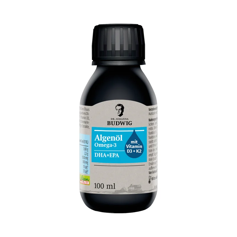 Dr. Johanna Budwig Omega-3 Algenöl pur, 100-ml-Flasche