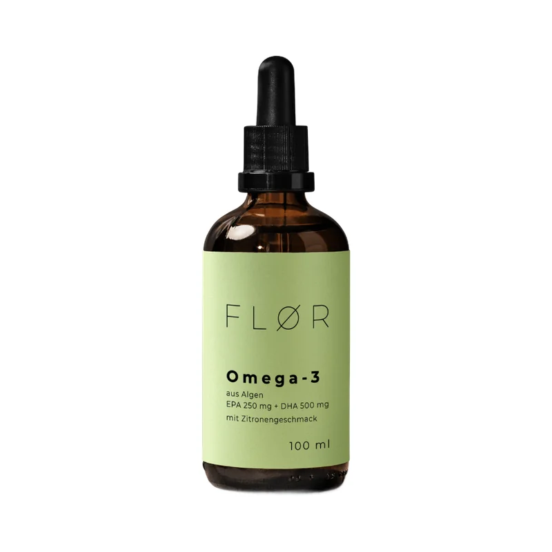 FLØR Omega-3 aus Algen, 100-ml-Pipettenflasche