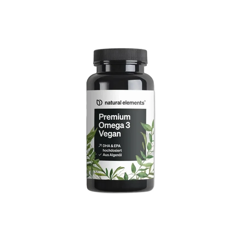 natural elements Premium Omega 3 Algenöl, Kapseldose