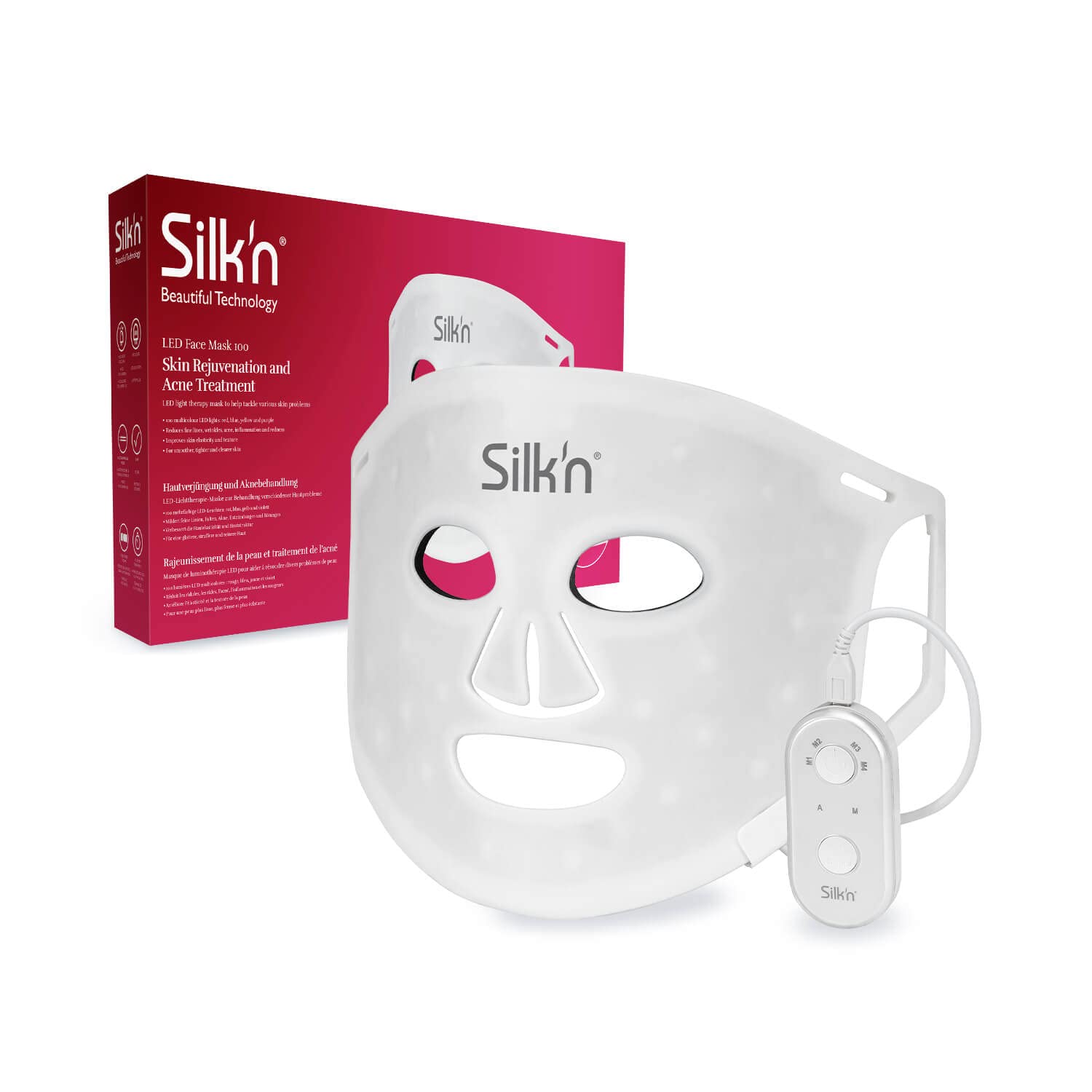 silkn gesichtsmaske led lichttherapie